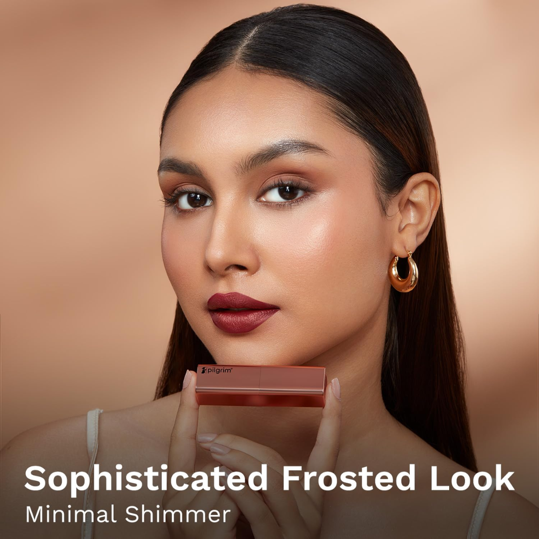 Pilgrim Glitter Lipstick – The Dubai Collection | High-Impact Sparkle, Frosted Shimmer & Non-Drying Luxury Lipstick