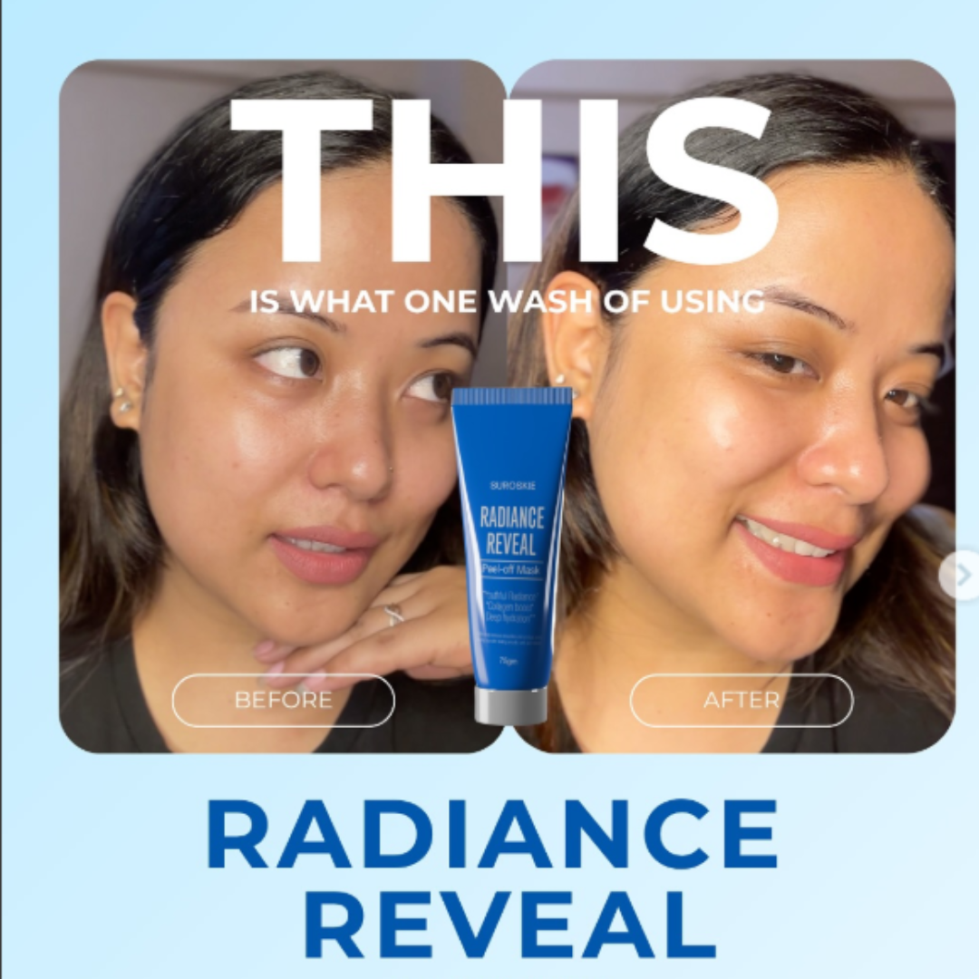 Suroskie peel off mask | cleanse & tighten pores | Glass like Skin in 20 minutes