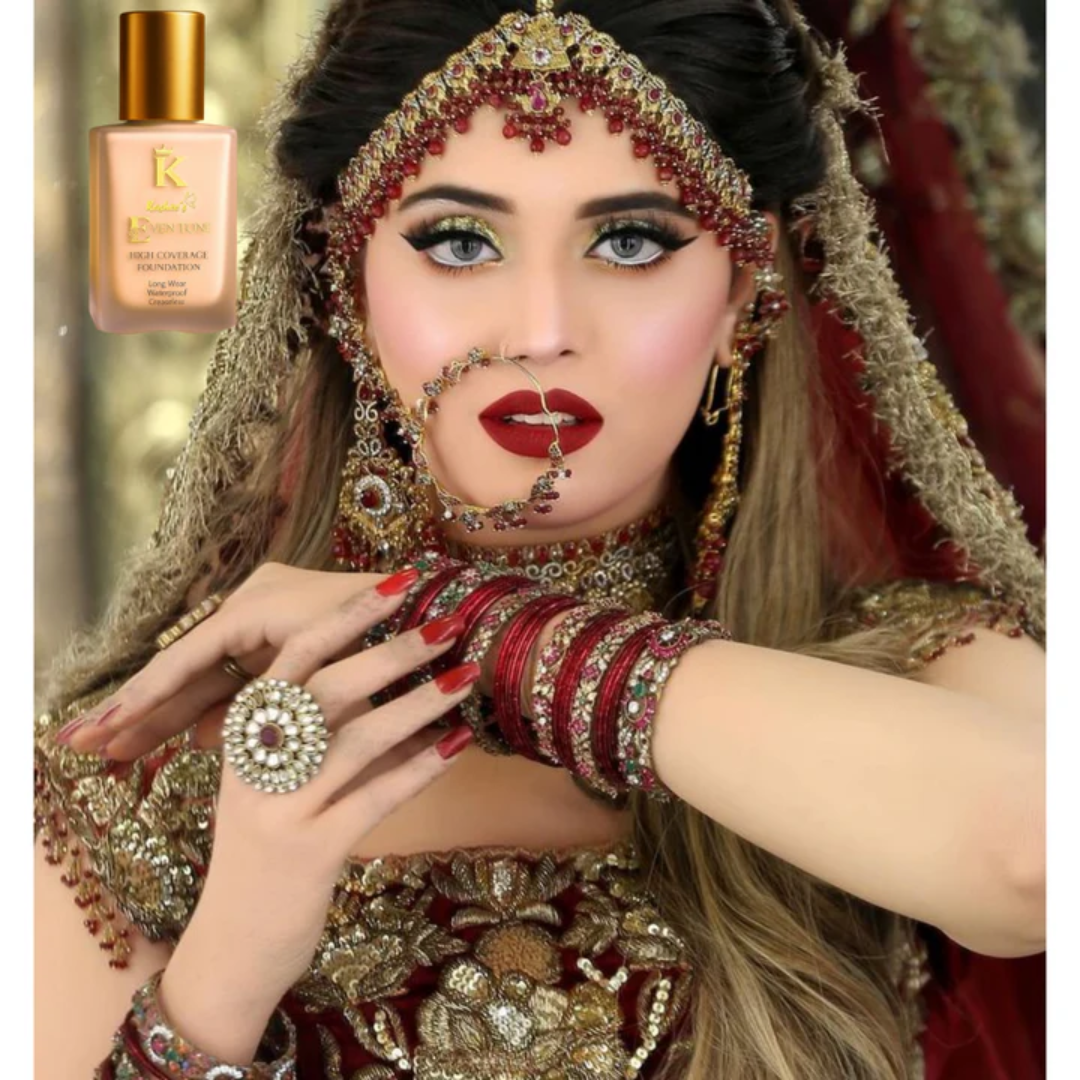 Kashe flawless & Even Tone Foundation | Waterproof & 24H long-lasting | For all Skin Types