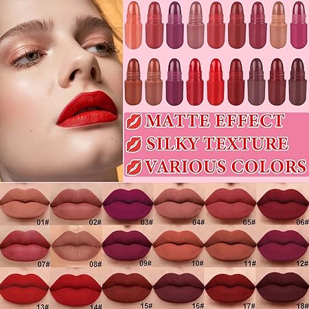 18 Pcs Capsule Pills Lipstick