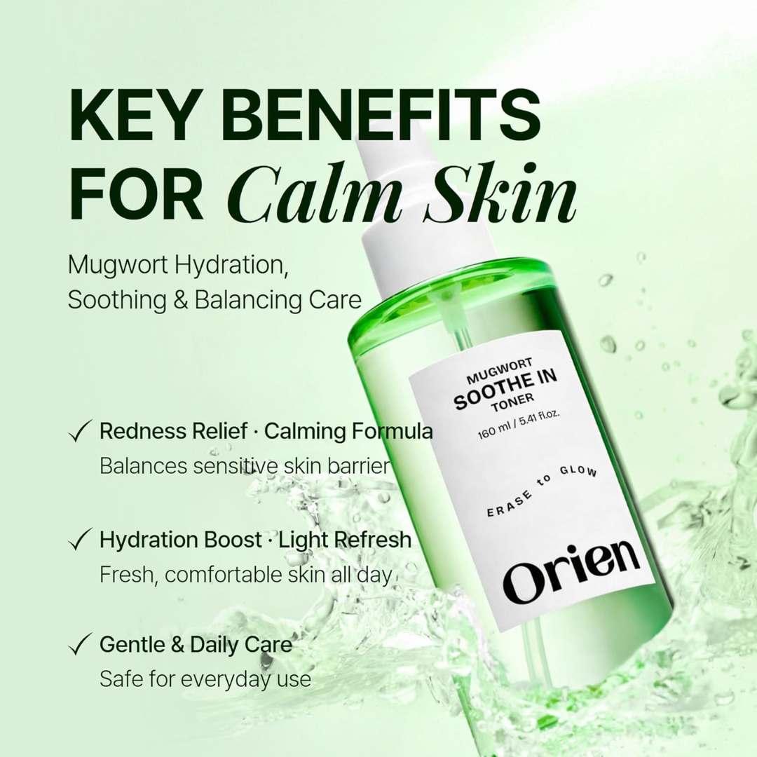 Orien Soothing Spray Toner for Spotless Skin - Removes Acne, Fades Dark Spots, Reveals Glow