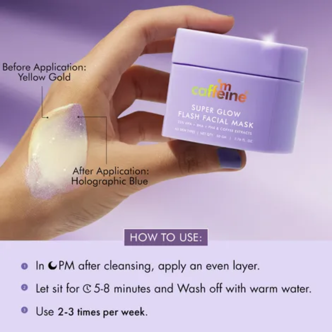 Skin Brightening Instant Facial Mask - Remove tan & Dull skin in just 5 minutes