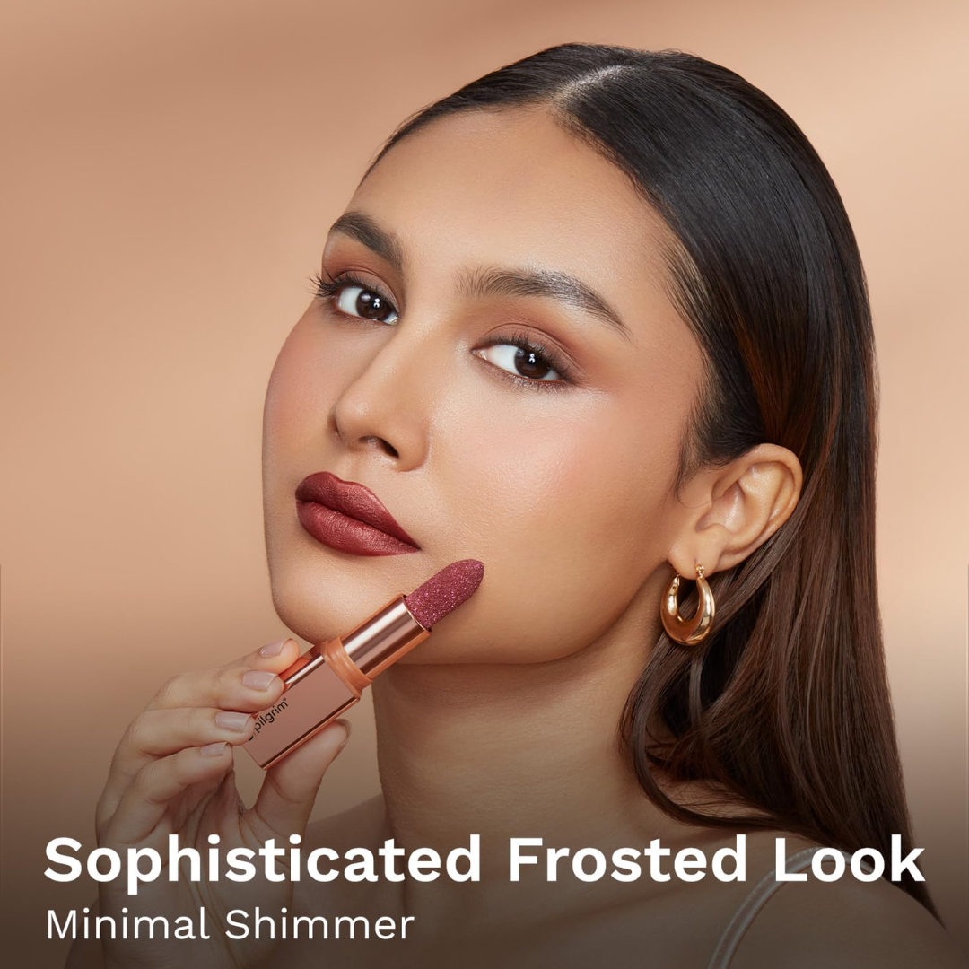 Pilgrim Glitter Lipstick – The Dubai Collection | High-Impact Sparkle, Frosted Shimmer & Non-Drying Luxury Lipstick