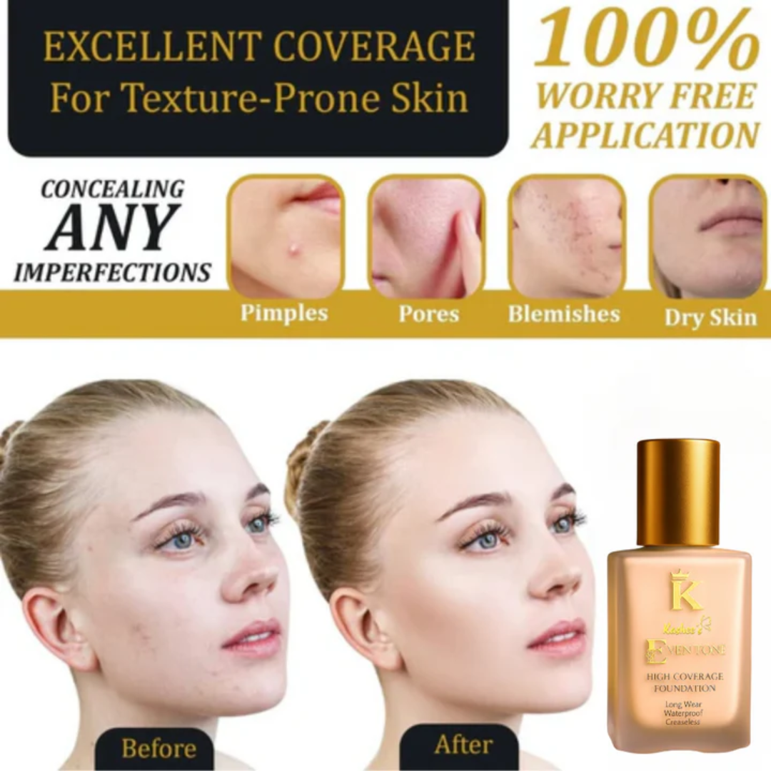 Kashe flawless & Even Tone Foundation | Waterproof & 24H long-lasting | For all Skin Types