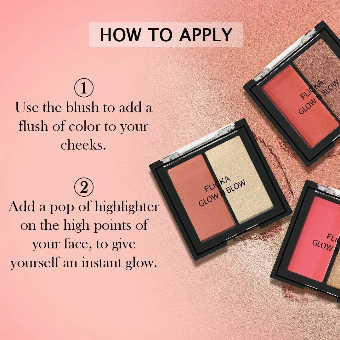 GLOW N BLOW - Blusher & Highlighter