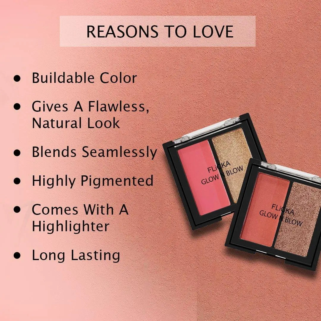 GLOW N BLOW - Blusher & Highlighter