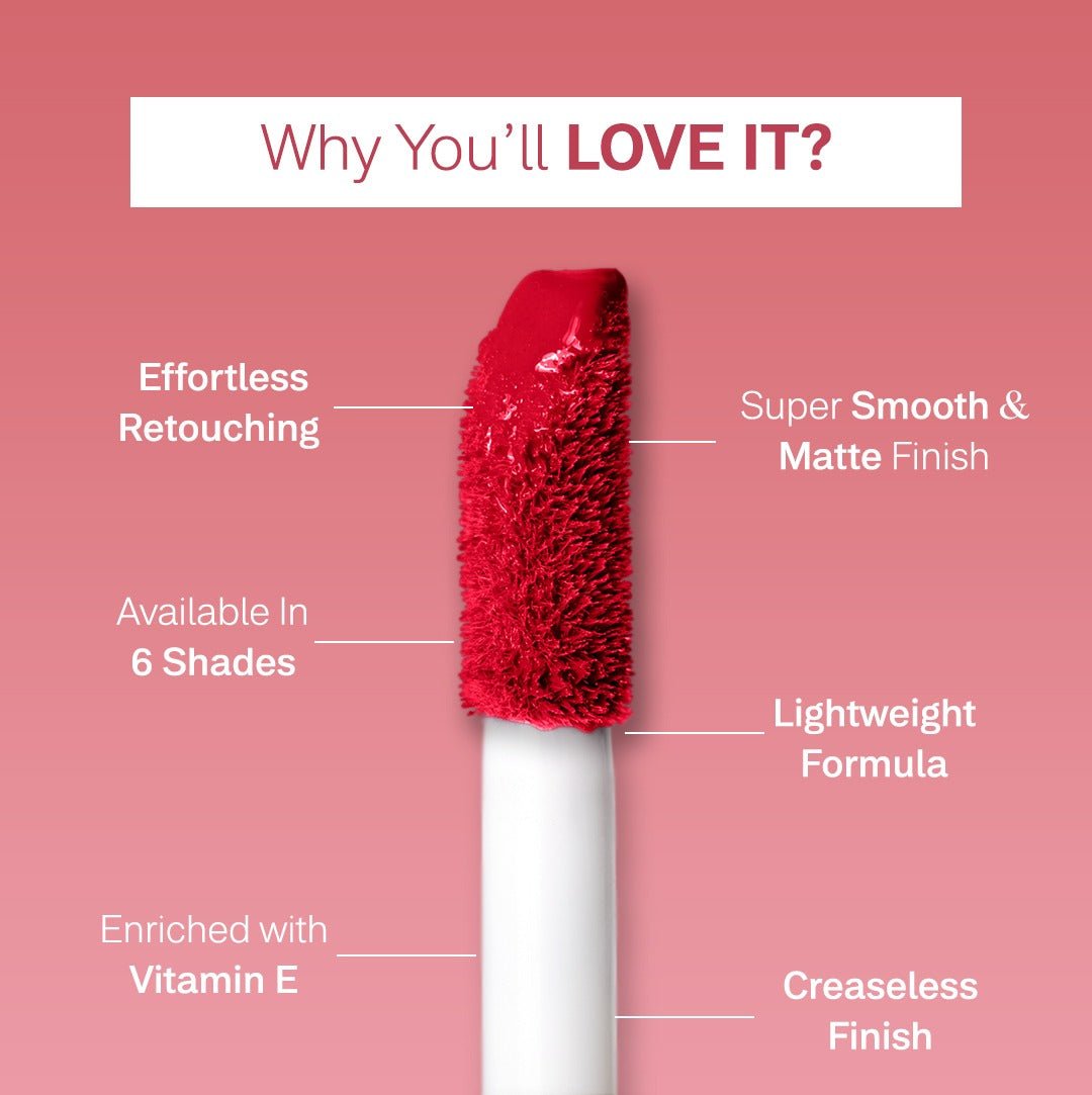 R U Ready Liquid Matte Lipstick -01-Red Hot