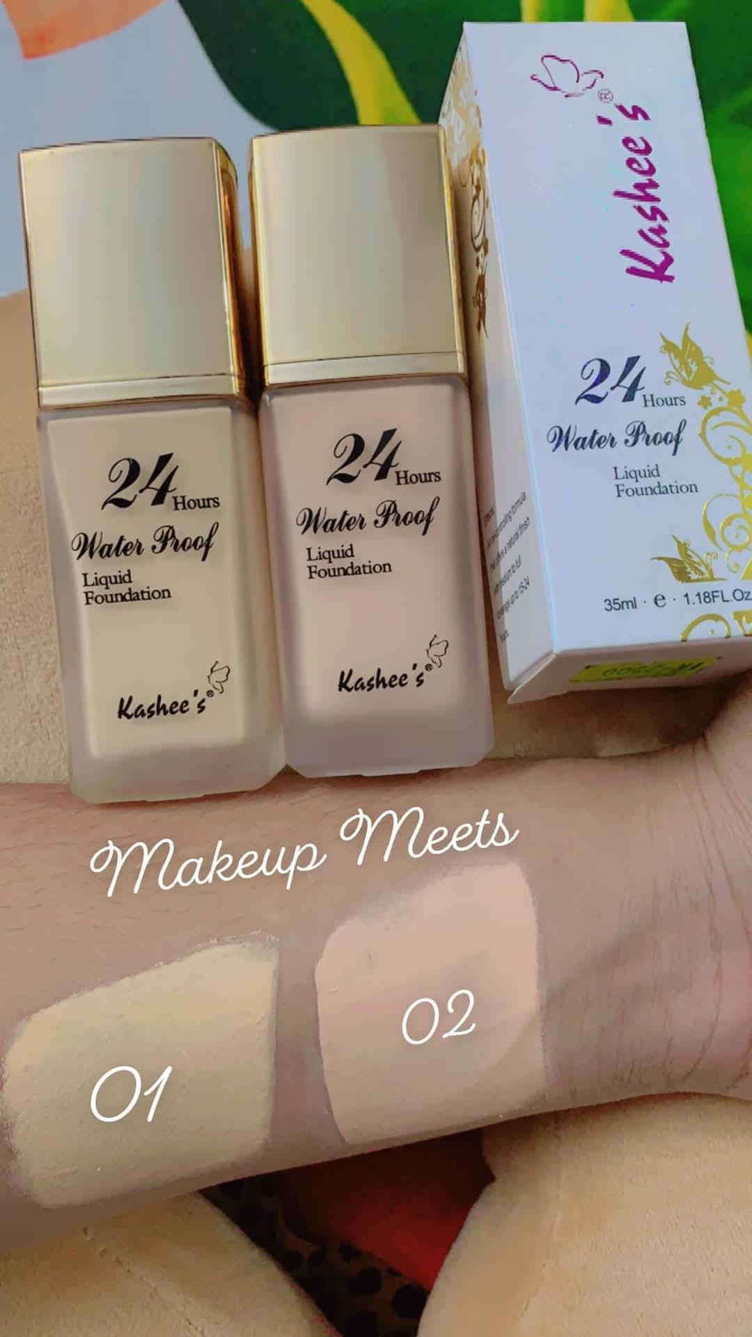 Kashee 24 Hours Waterproof Foundation